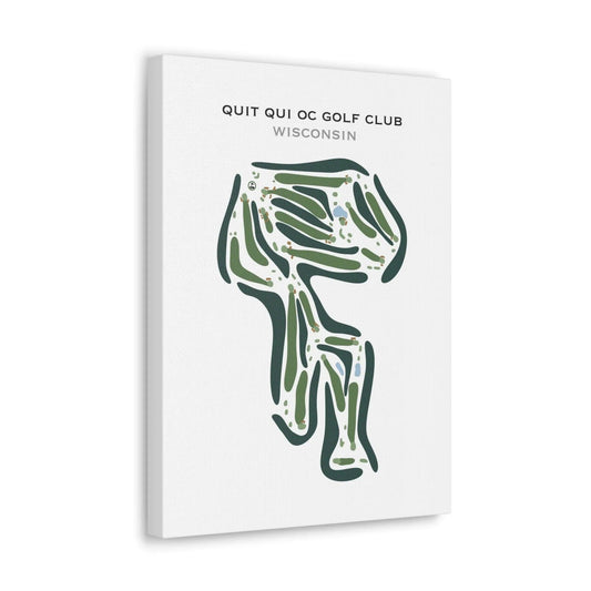 Quit Qui Oc Golf Club, Wisconsin - Printed Golf Course