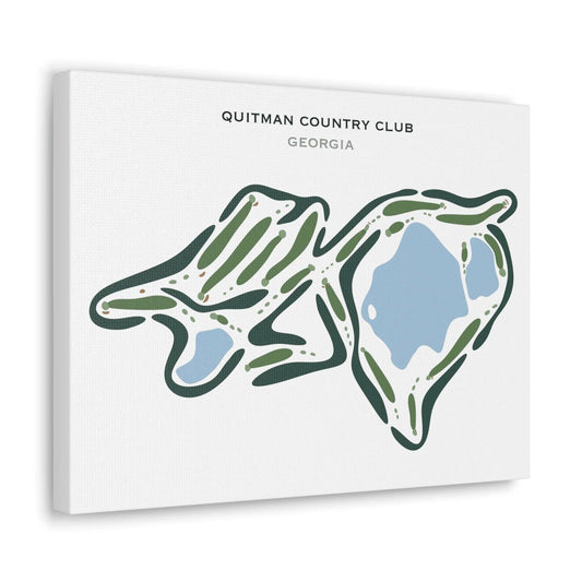 Quitman Country Club, Georgia - Printed Golf Courses