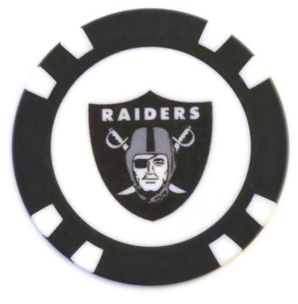 Officially Licensed Las Vegas Raiders Poker Chip Ball Marker - GOLF LEAGUE