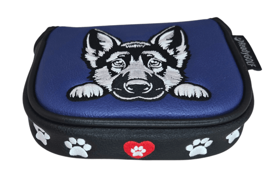 L.A.B. MEZZ OZ Embroidered Center Shaft Putter Cover by ReadyGOLF - German Shepard