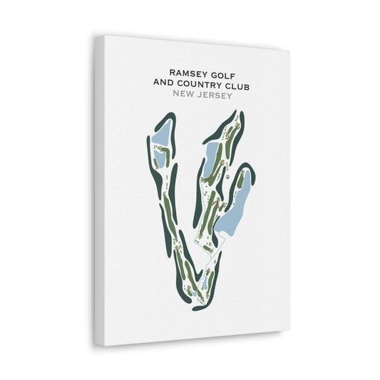 Ramsey Golf & Country Club, New Jersey - Printed Golf Course