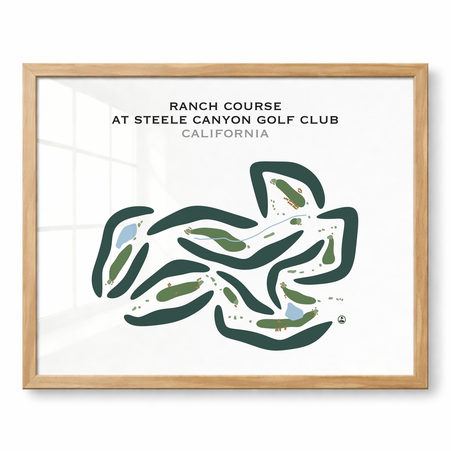 Ranch Course at Steele Canyon Golf Club, California - Printed Golf Courses