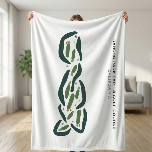 Rancho Park Par - 3 Golf Course, California - Printed Golf Courses