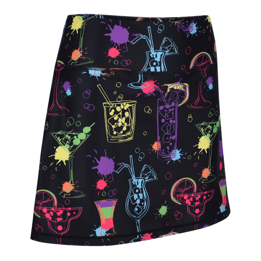 Cocktail Splash Ladies Active SKORT by ReadyGOLF