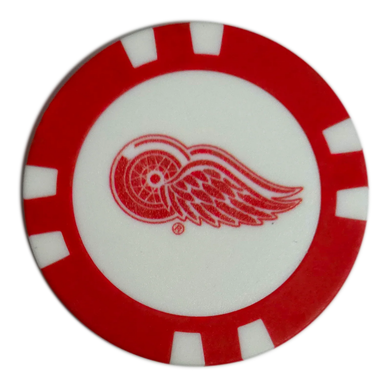 Officially Licensed Detroit Red Wings Poker Chip Golf Ball Marker - GOLF LEAGUE