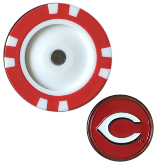 Officially Licensed Cincinnati Reds Poker Chip Ball Marker Short Description: