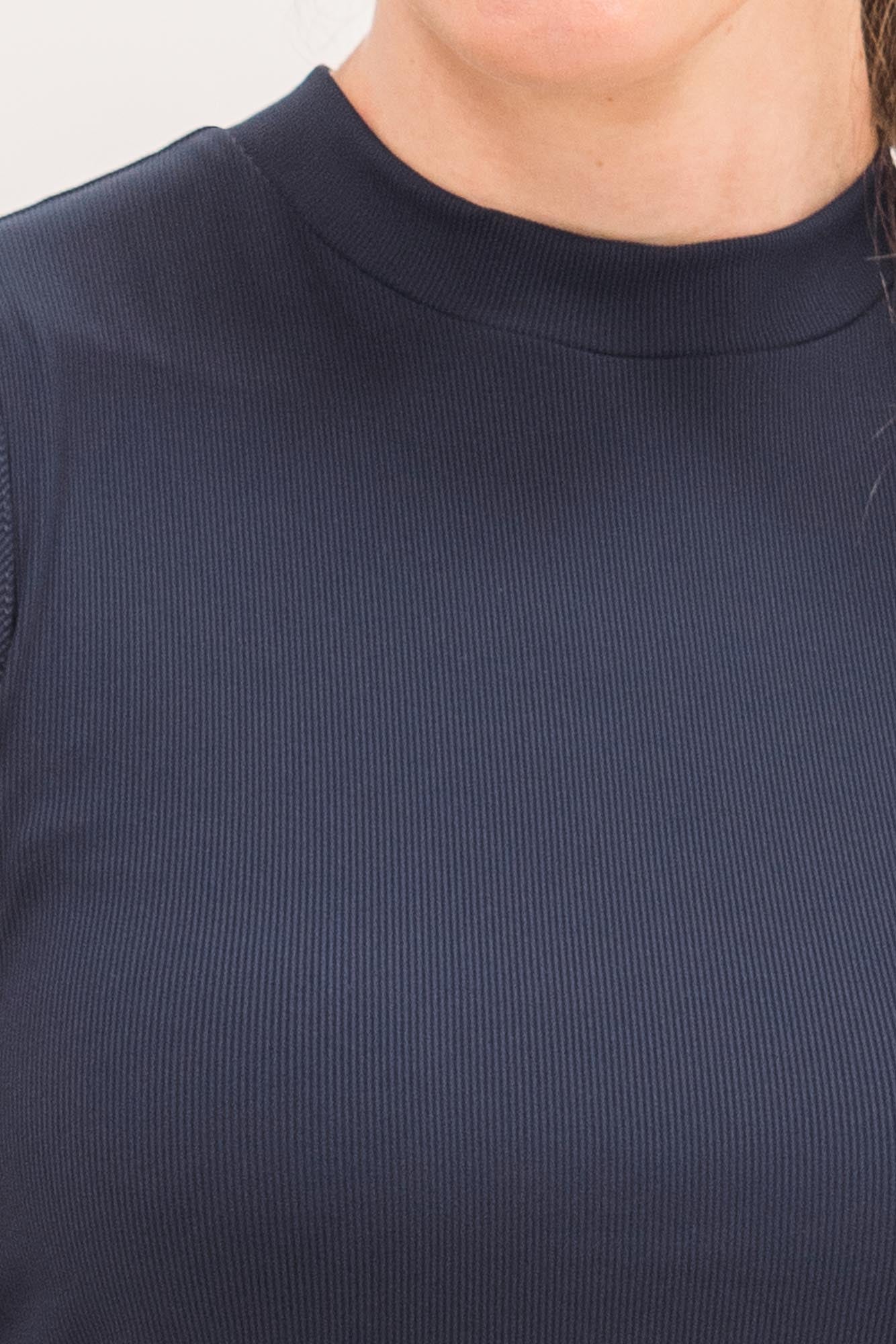 Rib SL Mock Neck Top