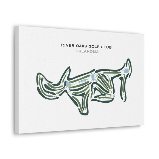 River Oaks Golf Club, Oklahoma - Printed Golf Courses