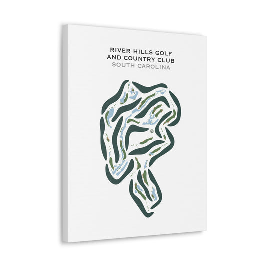 River Hills Golf & Country Club, South Carolina - Printed Golf Courses