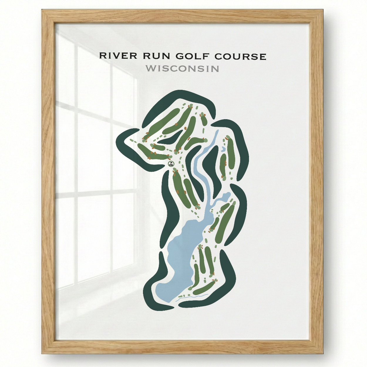 River Run Golf Course, Wisconsin - Printed Golf Courses