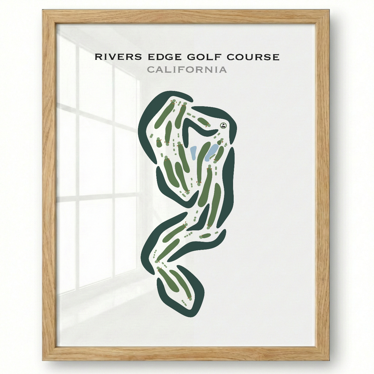 Rivers Edge Golf Course, California - Printed Golf Courses