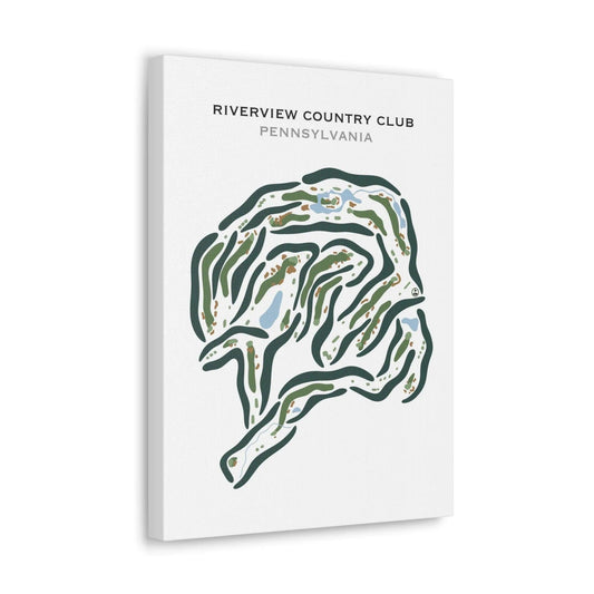 Riverview Country Club, Pennsylvania - Printed Golf Courses