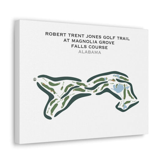 Robert Trent Jones Golf Trail At Magnolia Grove, Falls Course, Alabama - Printed Golf Courses