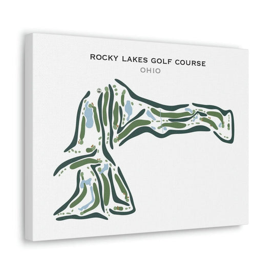 Rocky Lakes Golf Course, Ohio - Printed Golf Courses