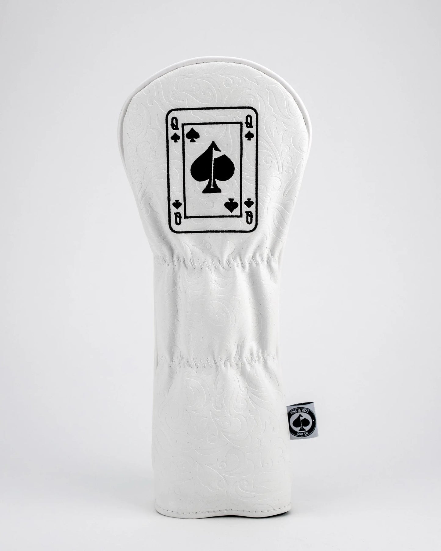 White Out Queen of Spades - Fairway Cover - GOLF LEAGUE
