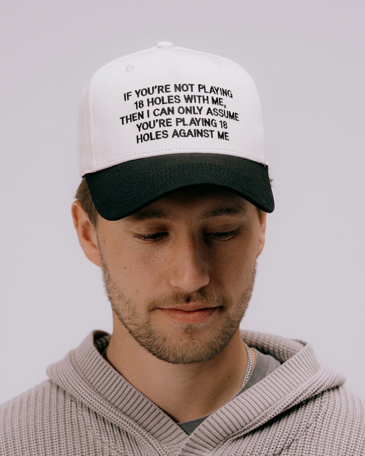 A-Player Phrase Hat - Cream / Black