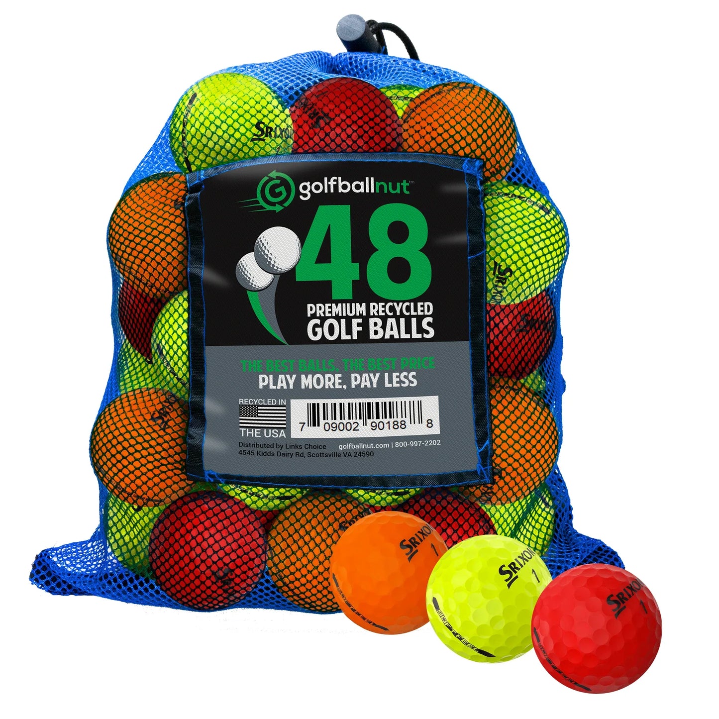 Used Srixon Mix Golf Balls - Bulk Mesh Bags - GOLF LEAGUE