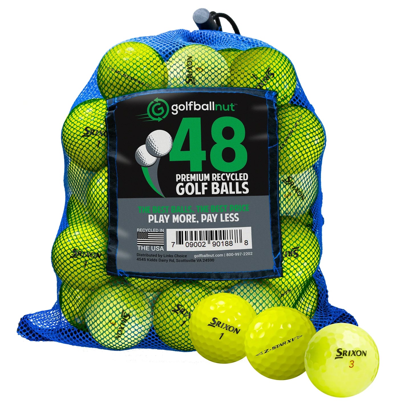 Srixon Z Series Mix - Premium Used Golf Balls in Eco-Friendly Bulk Mesh Bags - GOLF LEAGUE