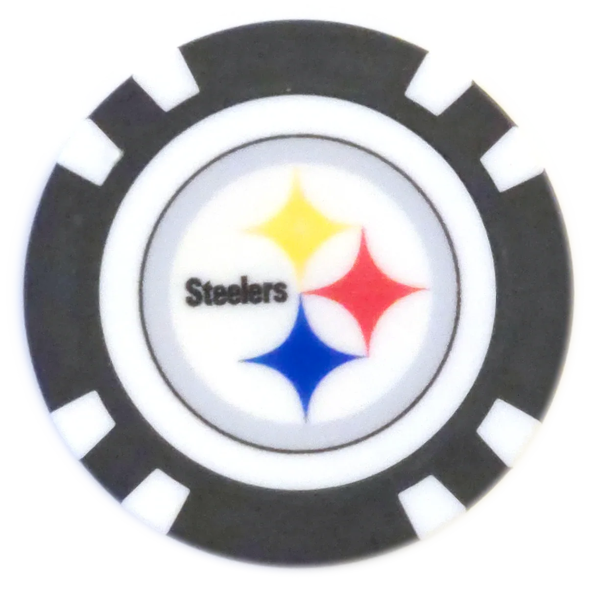 Officially Licensed Pittsburgh Steelers Poker Chip Ball Marker - GOLF LEAGUE