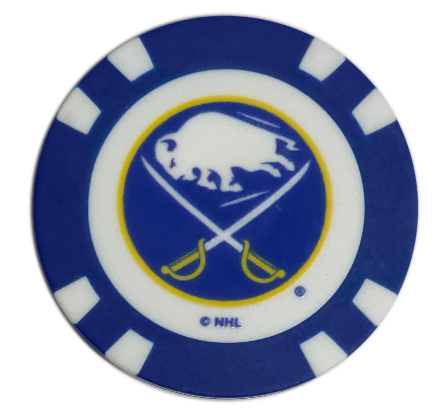 Officially Licensed Buffalo Sabres Poker Chip Ball Marker - GOLF LEAGUE