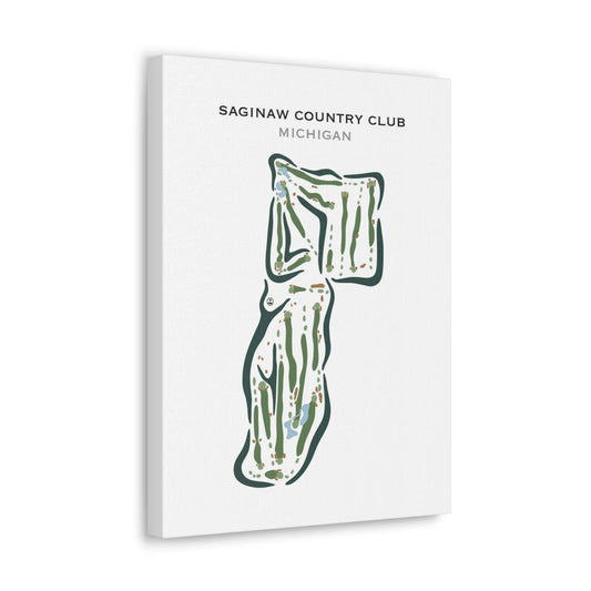 Saginaw Country Club, Michigan - Printed Golf Courses