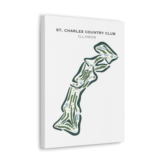 St. Charles Country Club, Illinois All 26 Holes - Printed Golf Course