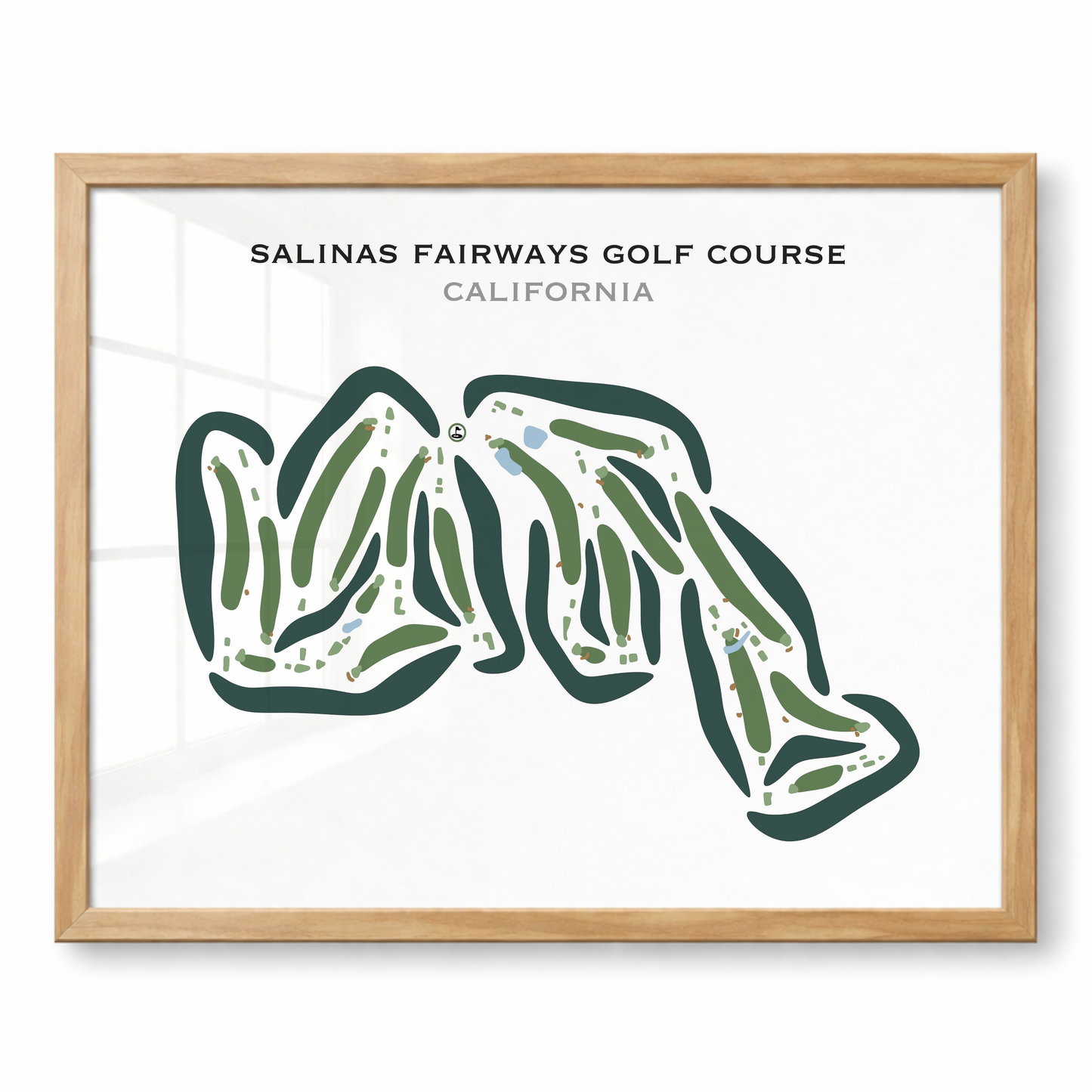 Salinas Fairways Golf Course, California - Printed Golf Courses