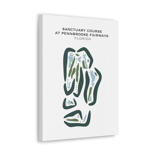 Sanctuary Course at Pennbrooke Fairways, Florida - Printed Golf Courses