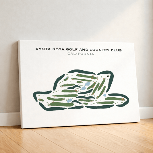 Santa Rosa Golf & Country Club, California - Printed Golf Courses