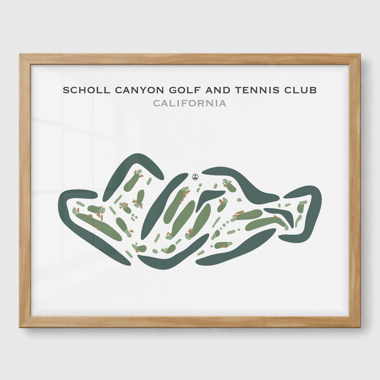 Scholl Canyon Golf & Tennis Club, California - Printed Golf Courses
