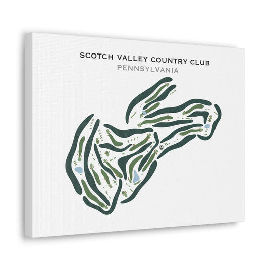 Scotch Valley Country Club, Pennsylvania - Printed Golf Courses
