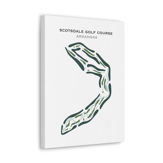 Scotsdale Golf Course, Arkansas - Printed Golf Course