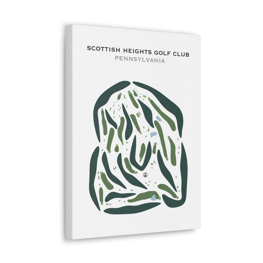 Scottish Heights Golf Club, Pennsylvania - Printed Golf Courses