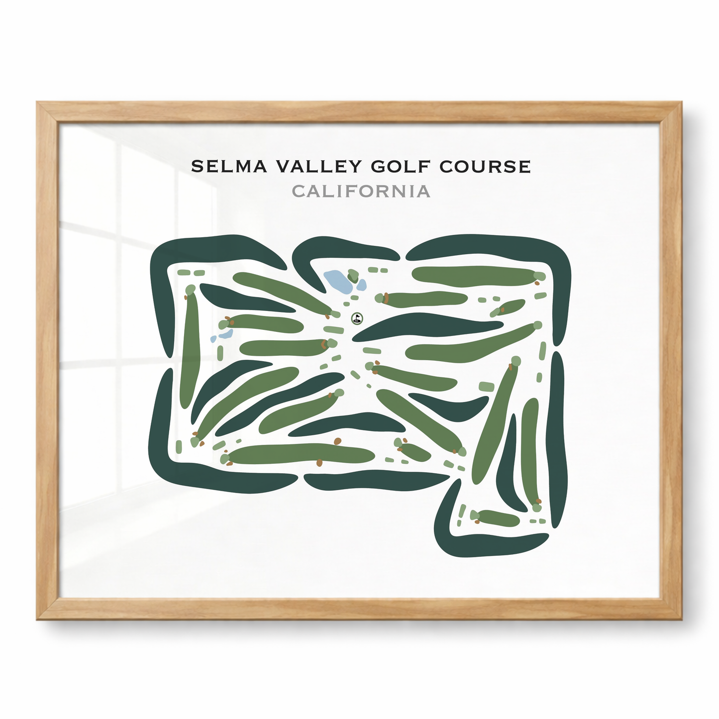 Selma Valley Golf Course, California - Printed Golf Courses