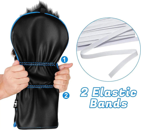Golf Club Head Cover 460CC Driver Fairway Wood Hybrid/UT Headcover Blade Mallet Putter Cover Gorilla with Suits Gift for Men