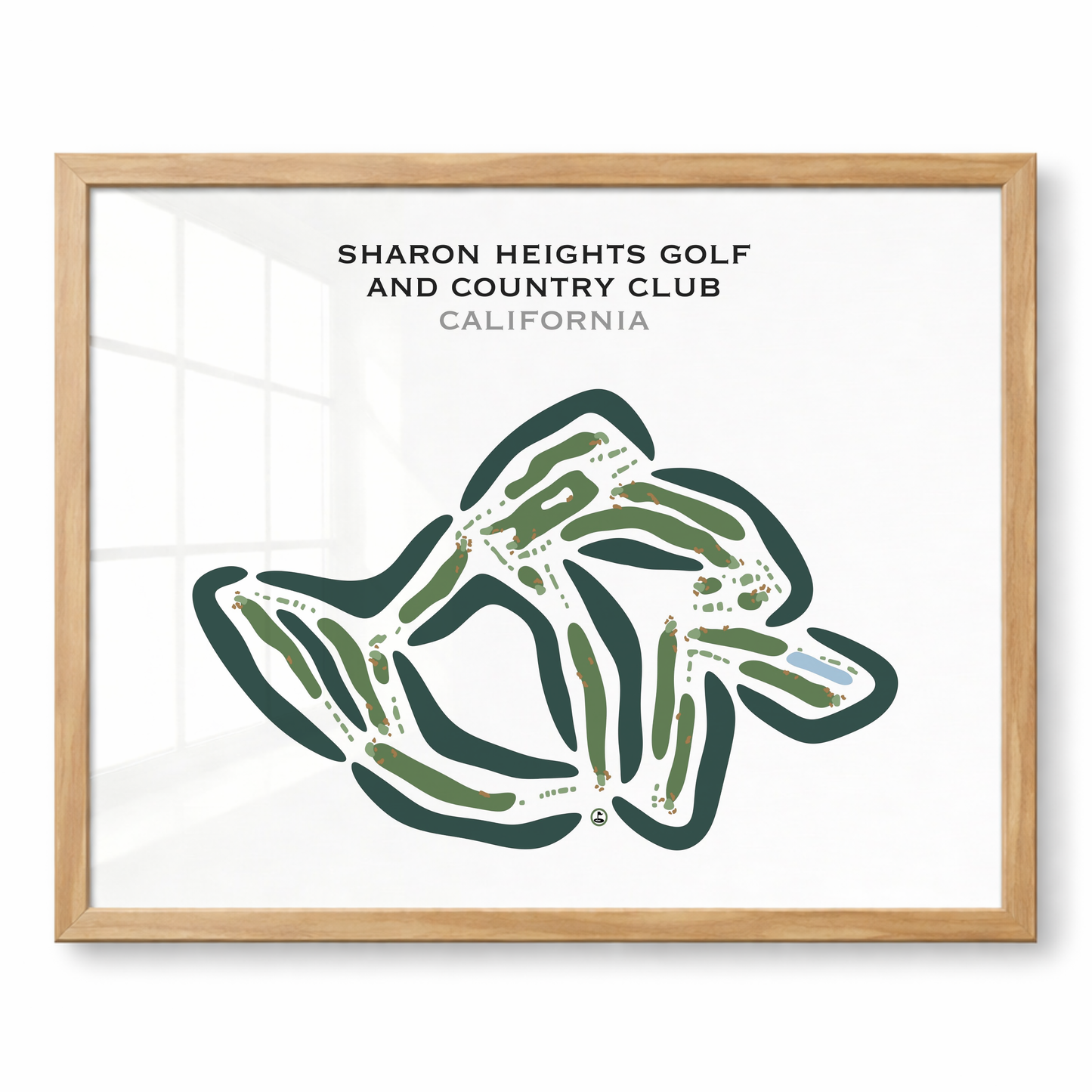 Sharon Heights Golf & Country Club, California - Printed Golf Courses