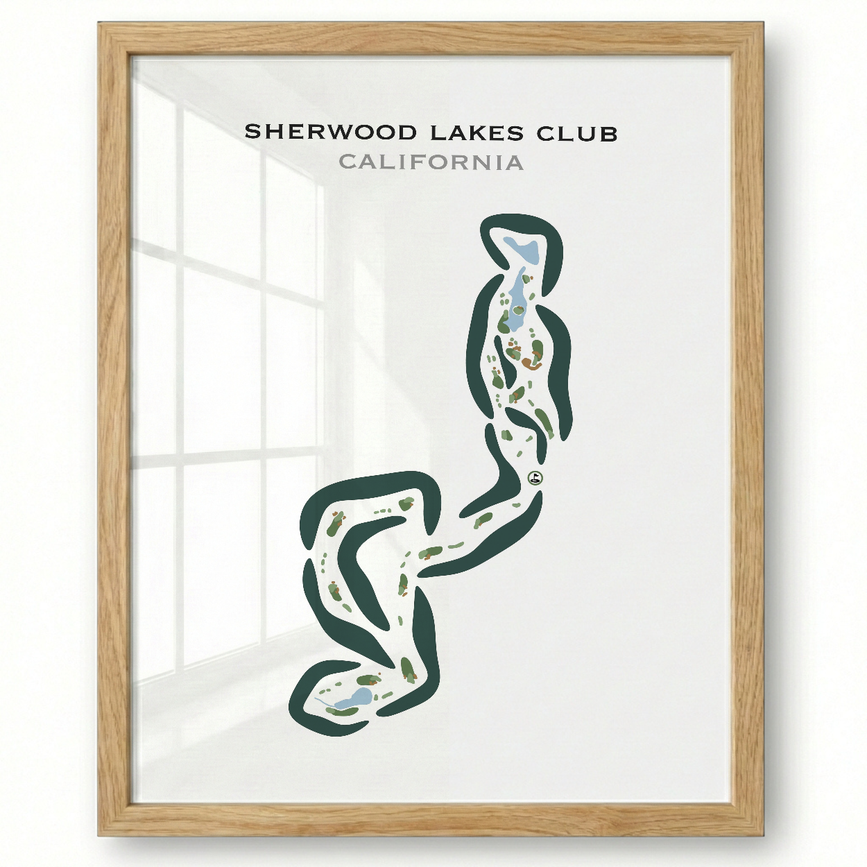 Sherwood Lakes Club, California - Printed Golf Courses