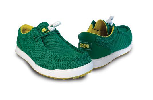 SKŌNI Men's Golf Shoe Waterproof- Green/Yellow