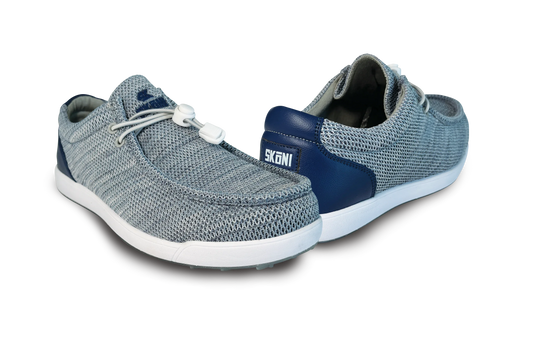 SKŌNI Men's Golf Shoe Waterproof- Grey/Navy - GOLF LEAGUE