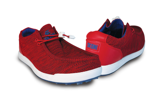 SKŌNI Men's Golf Shoe Waterproof- Red
