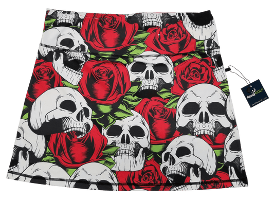 Skulls & Roses Ladies Active SKORT by ReadyGOLF
