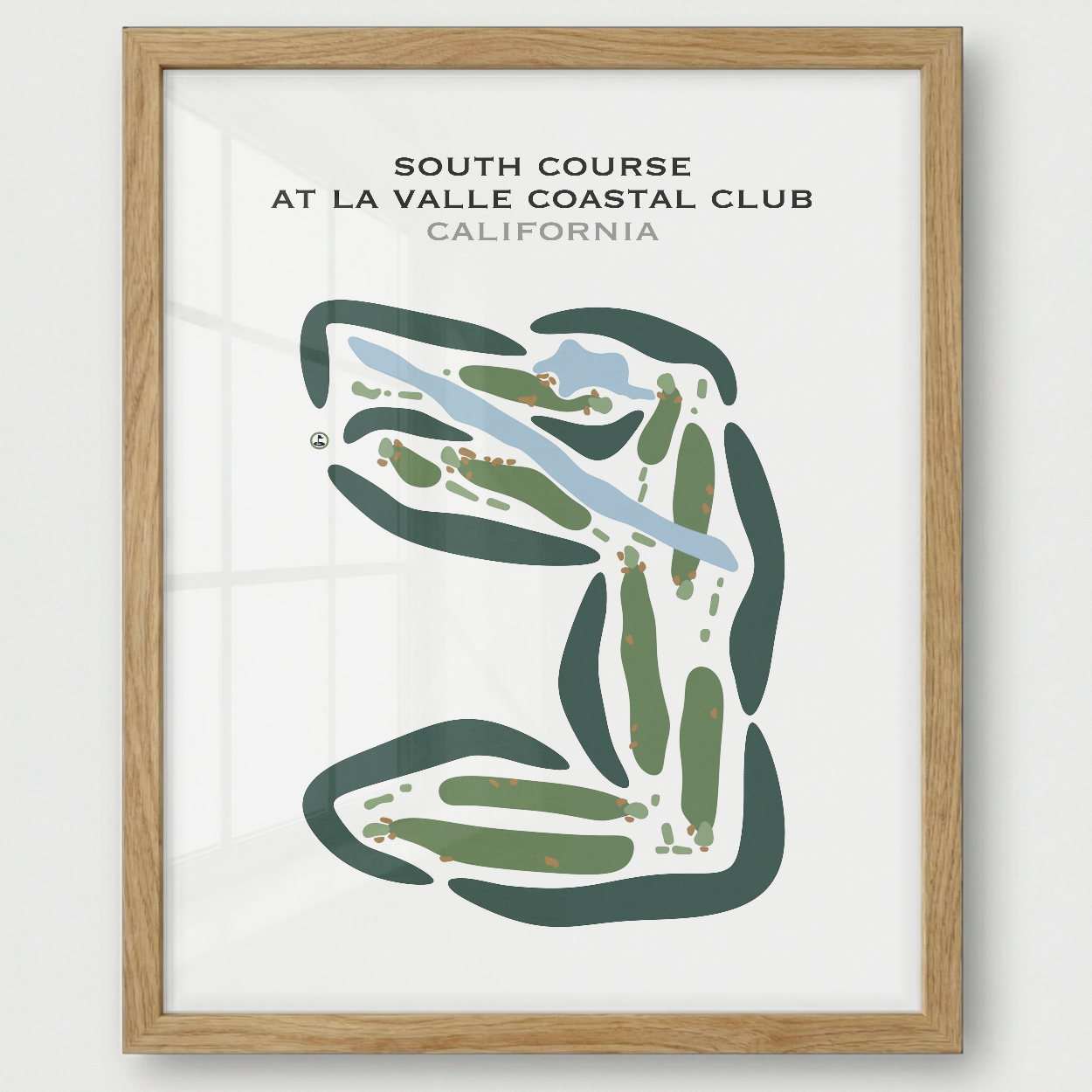 South Course at LaValle Coastal Club, California - Printed Golf Courses