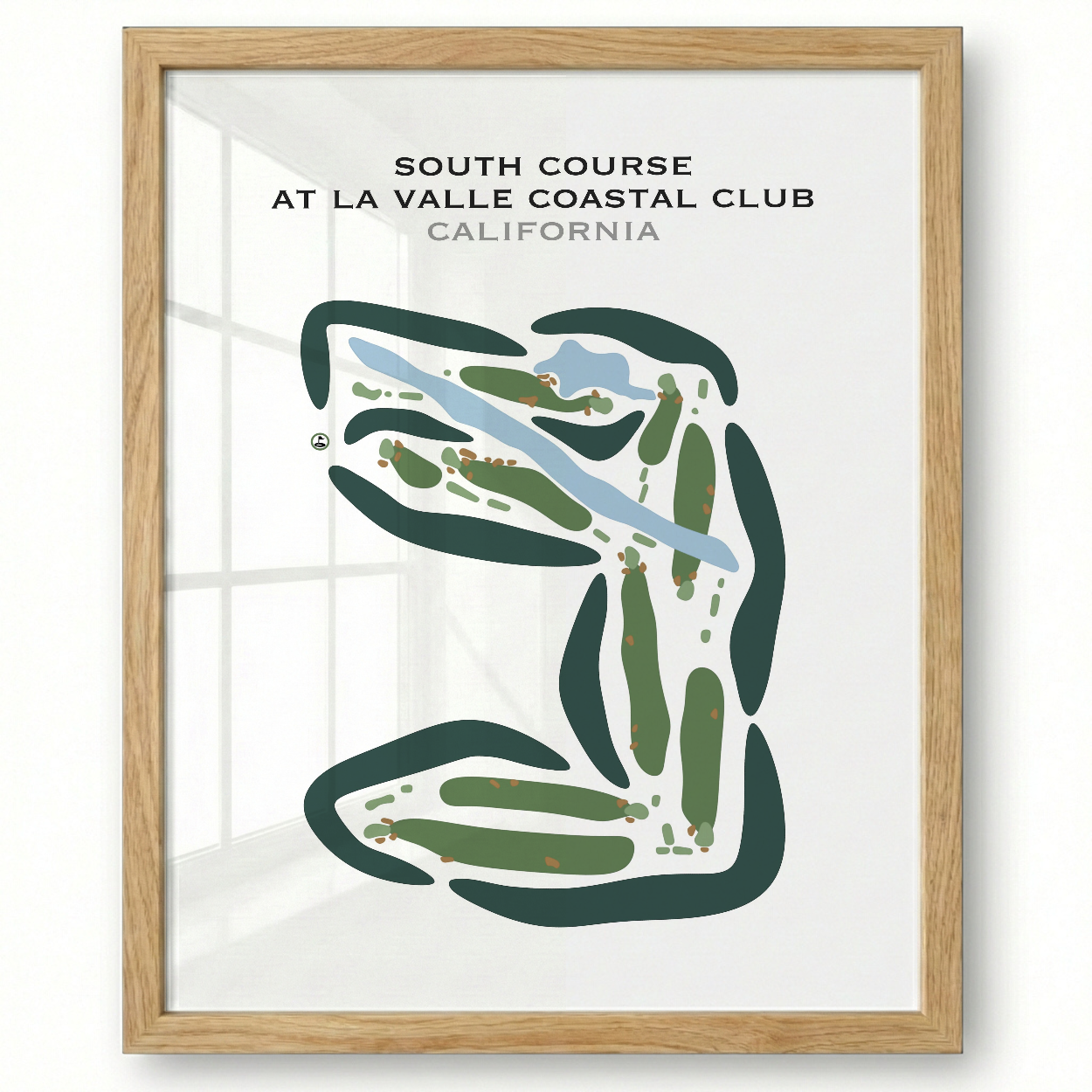 South Course at La Valle Coastal Club, California - Printed Golf Courses