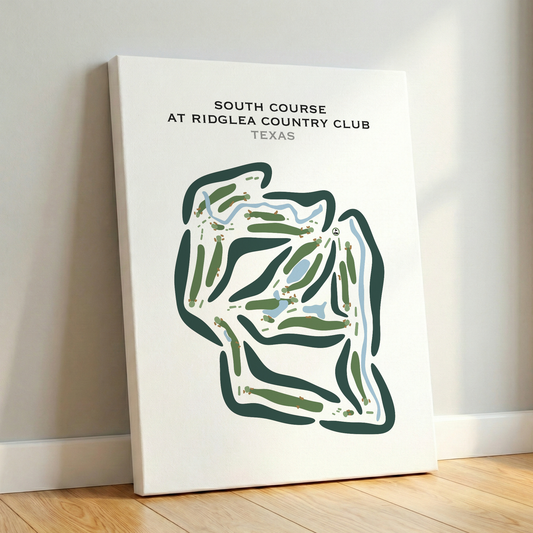 South Course at Ridglea Country Club, Texas - Printed Golf Courses