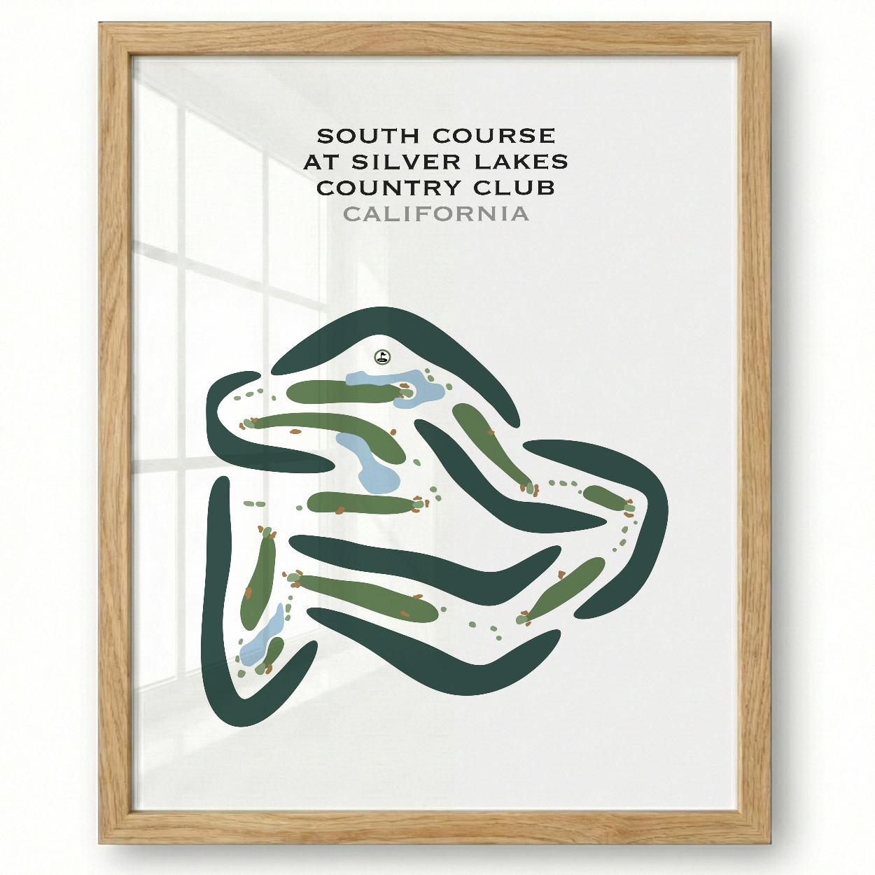 South Course at Silver Lakes Country Club, California - Printed Golf Courses