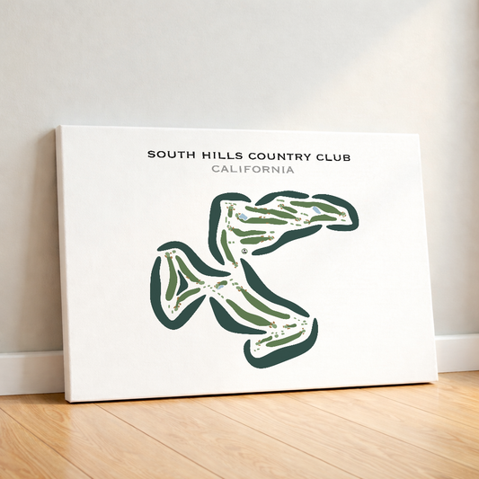 South Hills Country Club, California - Printed Golf Courses