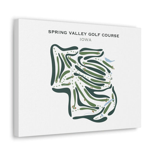 Spring Valley Golf Course, Iowa - Printed Golf Courses