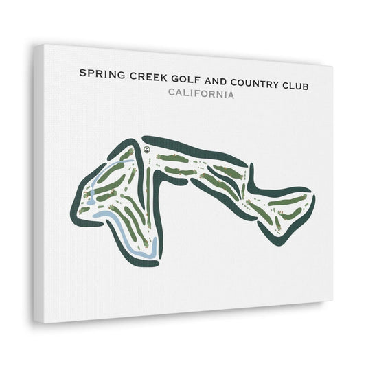 Spring Creek Golf and Country Club, California - Printed Golf Courses