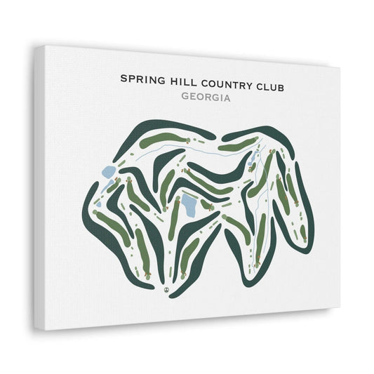 Spring Hill Country Club, Georgia - Printed Golf Courses