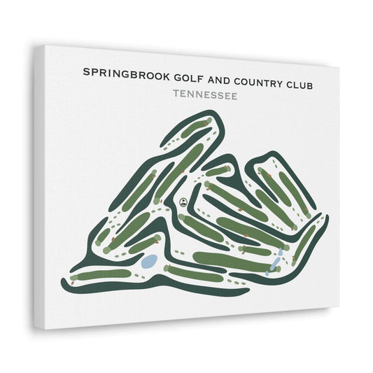 Springbrook Golf & Country Club, Tennessee - Printed Golf Courses